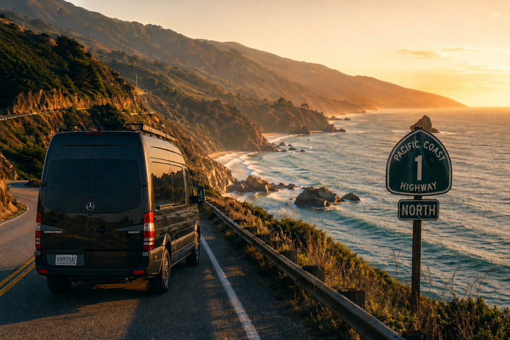 mercedes benz luxury van travel