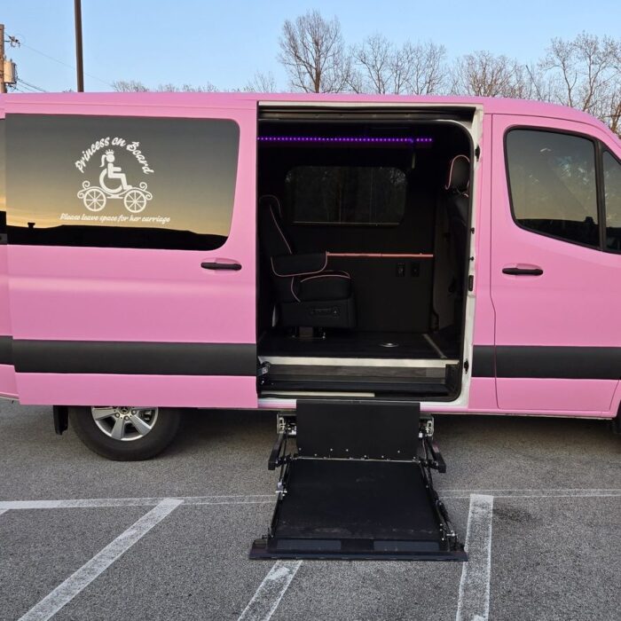 pink mobility van
